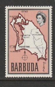 1968 Antigua-Barbuda - Sc 12 - MNH VF - 1 single - Map