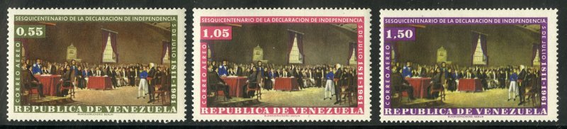 VENEZUELA C804-6 MNH SCV $4.50 BIN $2.25 INDEPENDENCE