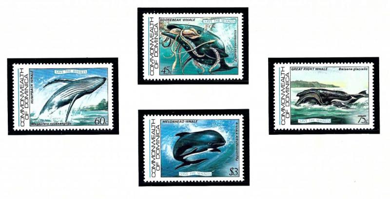 Dominica 791-94 MNH 1983 Save the Whales