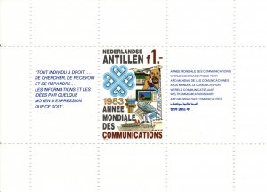 Netherlands Antilles 1983 World Communications Year, Miniature Sheet [Mint]