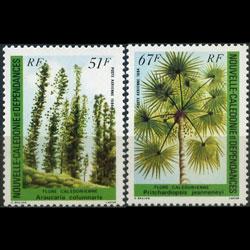 NEW CALEDONIA 1984 - Scott# C195-6 Local Trees Set of 2 NH