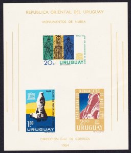 Uruguay Nubian Monument Preservation MS 1964 MNH SC#C267a SG#MS1247