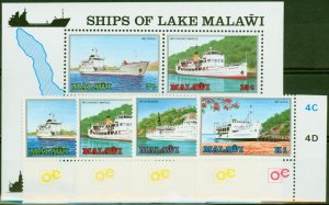 Malawi 1985 Ships Set of 5 SG728-MS732 Very Fine MNH