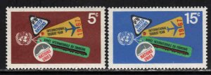 United Nations #175-76 ~ Cplt Set of 2 ~ Mint, NH   (1967)