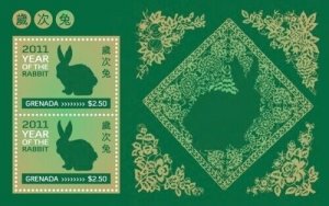 Grenada - 2011 - Lunar New Year Of The Rabbit - Souvenir Sheet - MNH