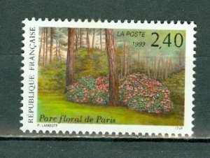 FRANCE 1993  FLOWERS #2395b FROM SOUV. SHEET...UNUSED NO GUM