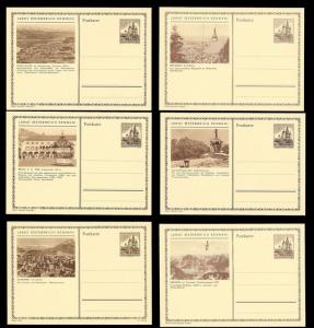 AUSTRIA (120) Scenery View Brown 1 Shilling Postal Cards c1950s ALL MINT UNUSED