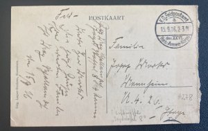 1916 Field Post Germany RPPC Postcard  Cover To Air Force Luftwaffe Post Office