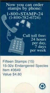 BK256 Endangered Species Booklet