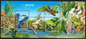 Australia SG#1913 Small Pond Life Miniature Sheet (1999) MNH