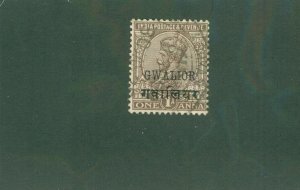 INDIA-GWALIOR  STATE 54 USED BIN$ 0.60