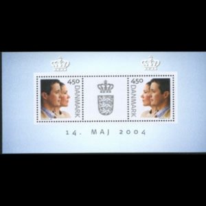 DENMARK 2004 - Scott# 1275e S/S Royal Wedding NH