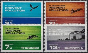 1972 Rhodesia prevent pollution 4v. MNH SG n. 470/73