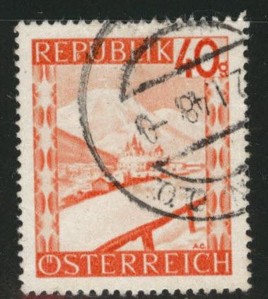 Austria Scott 506 Used stamp from 1947-48 set