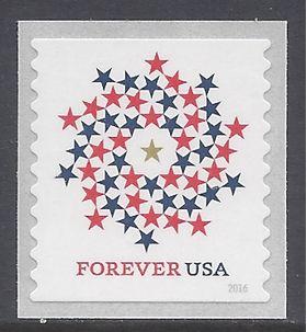 #5130 (47c Forever) Patriotic Spiral Coil Single 2016 Mint NH