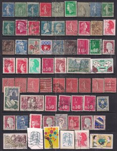 France Selection of 64 used stamps ( A596 )