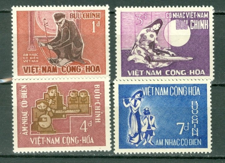 VIETNAM  MUSIC  #287-90 MNH...$5.60