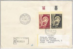 47784 - VATICAN - Postal History: Saxon AIRMAIL 53/54 on FDC ENVELOPE-