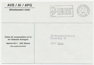 Cover / Postmark Switzerland 1971 Figure Skating - European Championships Zurich