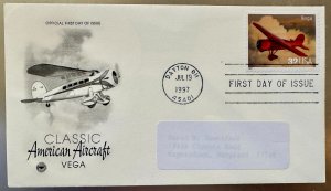 US Classic American Aircraft set of 4 FDC's PCS 1997