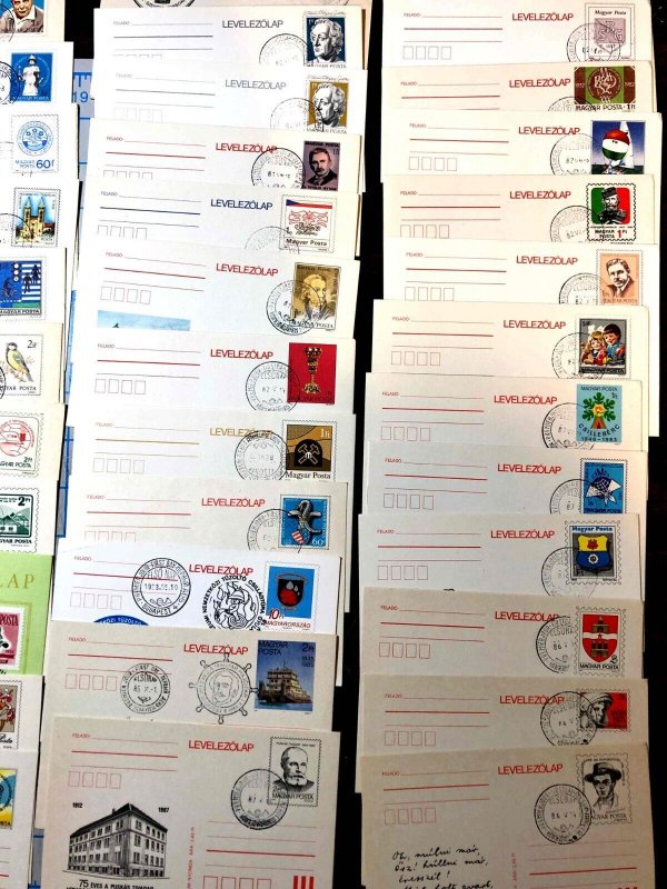 HUNGARY  LOT OF 81 Different FIRST DAY POSTCARDS  MULTIPLE YEARS