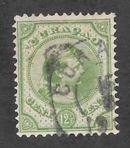 NETHERLANDS ANTILLES Scott #20 Used 12 1/2c QueenWilhelmina stamp 2019 CV $10.50