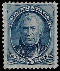 U.S. #179 Unused NG H; 5c Zachary Taylor (1875)