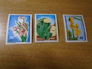 Cameroun  #  551-53  MH   Flowers