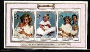 Aitutaki-Sc#367- id7-unusd NH sheet -Princess Diana-Royal Baby-Prince William-19