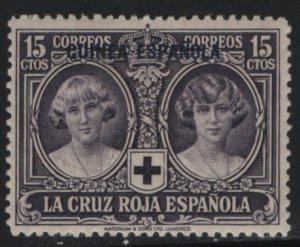 SPANISH GUINEA, B3, HINGED, 1926, Semi-Postal Stamps Red Cross Issue