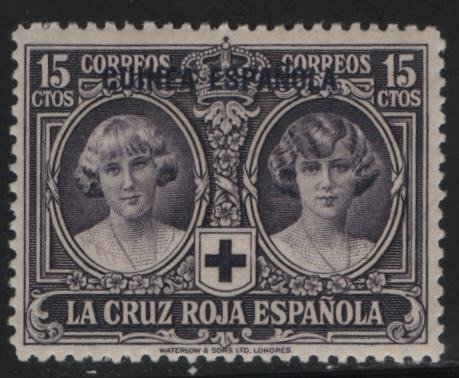 SPANISH GUINEA, B3, HINGED, 1926, Semi-Postal Stamps Red Cross Issue