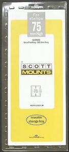 Scott Mounts Black,75 STRIP 265 Clear  (pkg 10) (01032C)