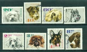 Poland #1636-1643  CTO  VF  Scott $3.15   Dogs