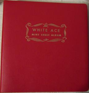 White Ace Mint Sheet Album w/ 96 Glassine Pages MINT!