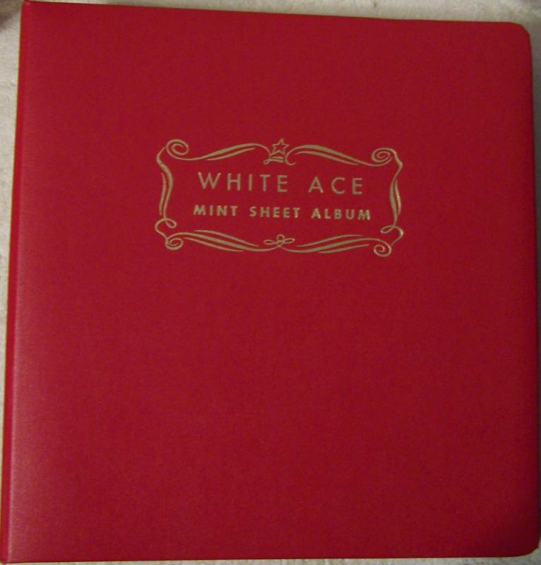 White Ace Mint Sheet Album w/ 96 Glassine Pages MINT!