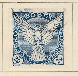 A5P64F22 Czechoslovakia Newspaper Stamp 1918-20 20h used