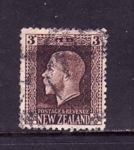 New Zealand-Sc#149-3p vio brn KGV-used-1915-22-