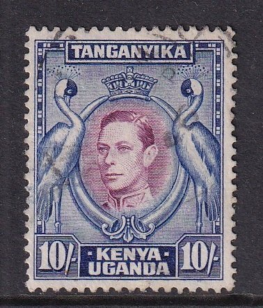 Kenya Uganda & Tanzania   #84  used  1944  .   10sh