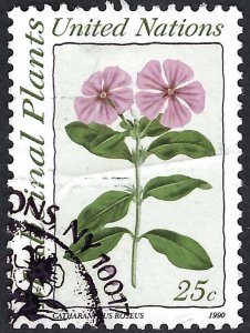 United Nations #575 25¢ Medicinal Plants (1990). Used.