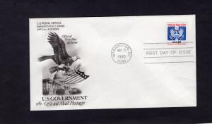 O136 Official Mail, FDC, ArtCraft