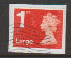 GB QE II Machin SG U2960a - 1st vermillion  Large - MA14 - No Source Code