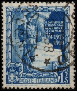 Italy 406 - Used - 1.25L Tomb of Unknown Soldier, Rome (1938) (cv $3.25)