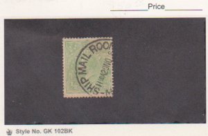 Australia Scott # 60 Used Ship Mail Room CXL GREEN KANGAROO/MAP