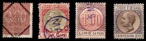 Set of 4 Vintage Italy Revenues Mixed Condition