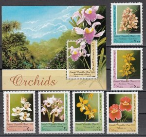 Somali Rep., 1998 issue. Orchids set and s/sheet.