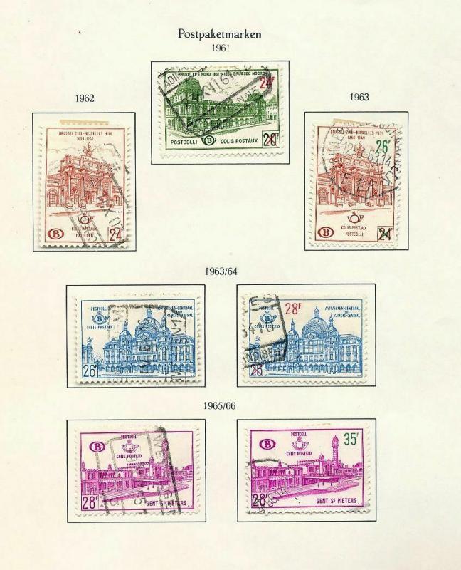 BELGIUM 1940s/60s Railway Trains Dues M&U Collection(Appx 100+Items) (Ref DD627