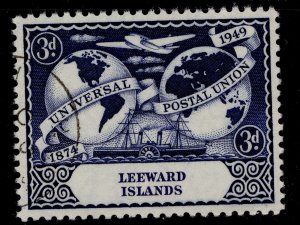 LEEWARD ISLANDS GVI SG120, 3d deep blue, FINE USED.