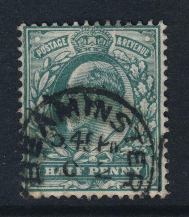 GB KEVII - SG216 CANCELLED BEAMINSTER THIMBLE CDS