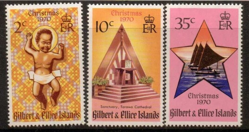 GILBERT & ELLICE IS. SG170/2 1970 CHRISTMAS MNH 