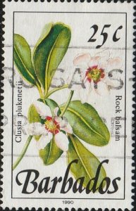 Barbados, #757b Used From 1990,  CV-$0.45